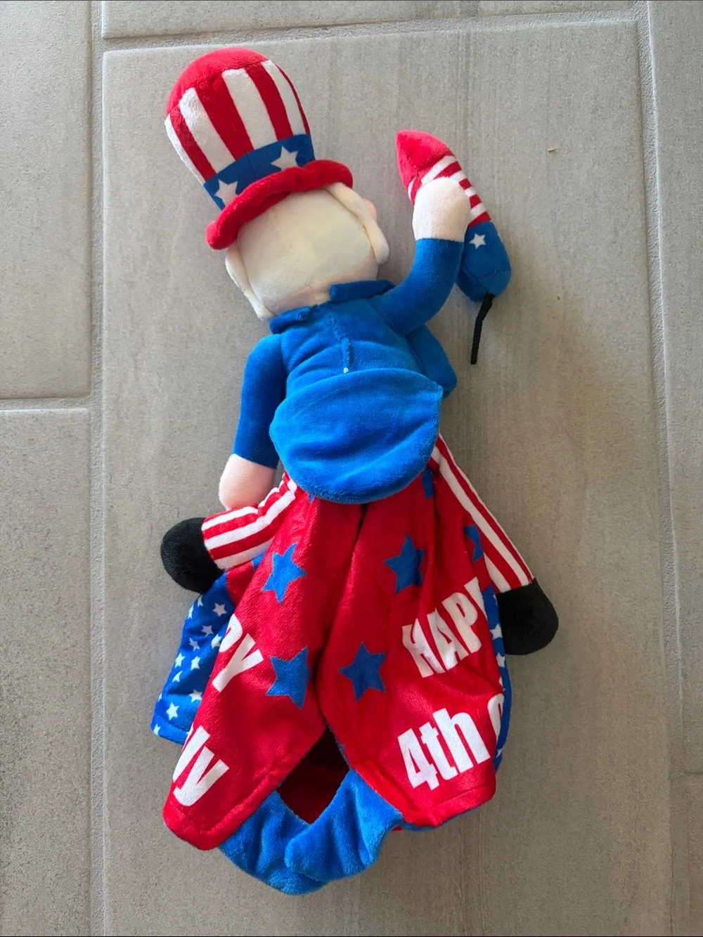 NWOT Uncle Sam Patriotic Happy 4th of July Dog Costume